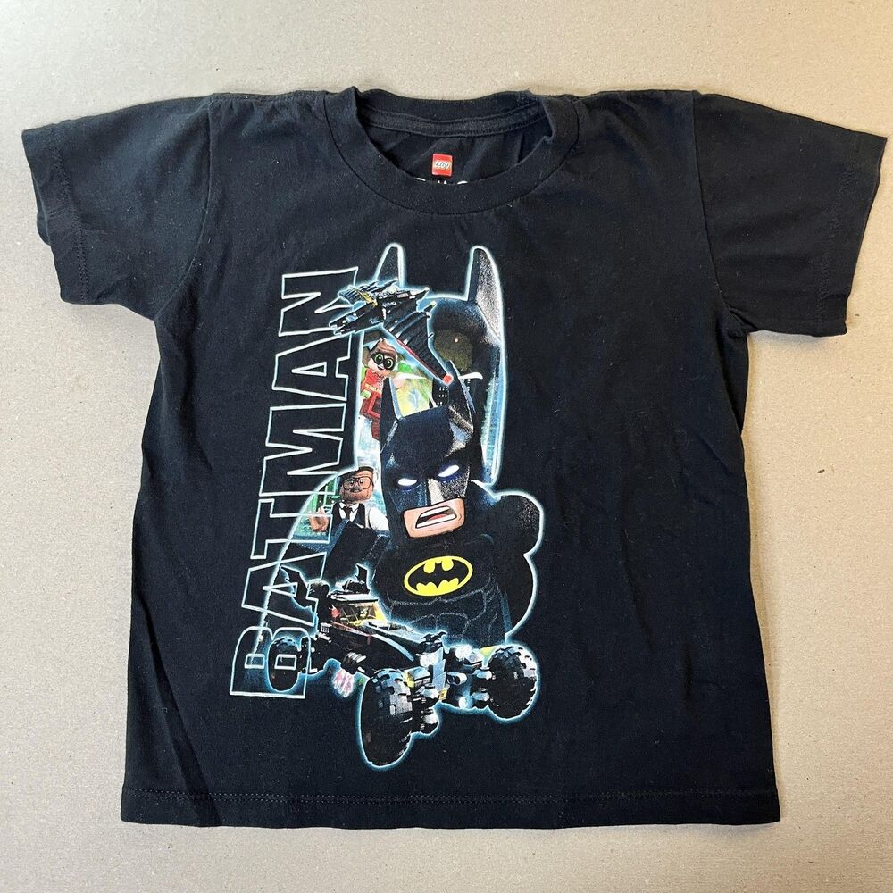 LEGO Batman Shirt Youth Small S Black The LEGO Batman Movie Graphic Tee T-Shirt